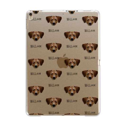 Chiweenie Icon with Name Apple iPad Gold Case