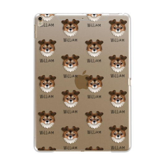 Chorkie Icon with Name Apple iPad Gold Case