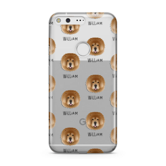 Chow Chow Icon with Name Google Pixel Case