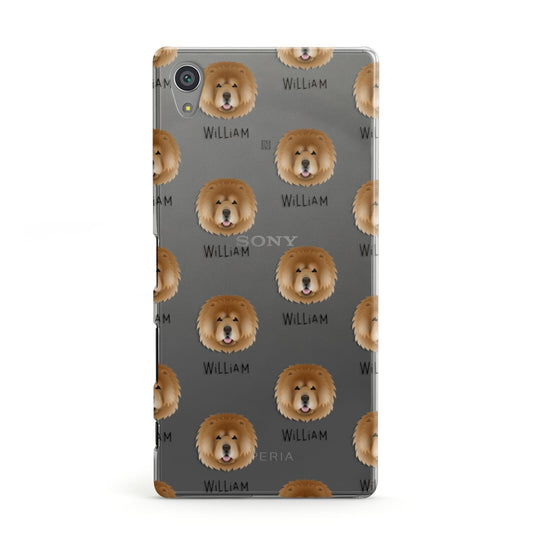 Chow Chow Icon with Name Sony Xperia Case