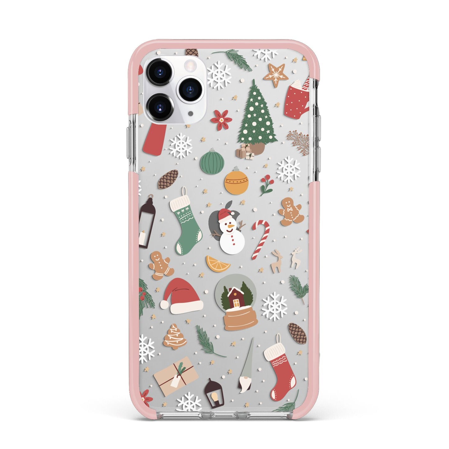 Christmas Assortments iPhone 11 Pro Max Impact Pink Edge Case