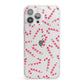 Christmas Candy Cane iPhone 13 Pro Max Clear Bumper Case