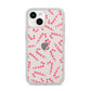 Christmas Candy Cane iPhone 14 Clear Tough Case Starlight