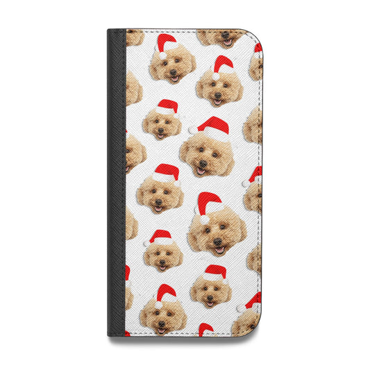 Christmas Dog Vegan Leather Flip iPhone Case