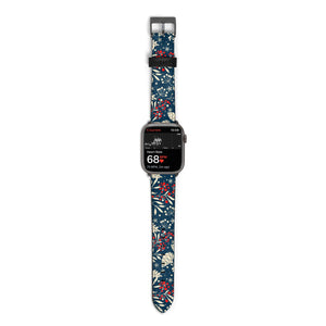 Christmas Floral Watch Strap