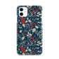 Christmas Floral iPhone 11 3D Snap Case