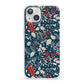 Christmas Floral iPhone 13 Clear Bumper Case