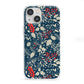 Christmas Floral iPhone 13 Mini Clear Bumper Case