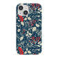 Christmas Floral iPhone 13 Mini Full Wrap 3D Snap Case