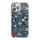 Christmas Floral iPhone 13 Pro Max TPU Impact Case with White Edges
