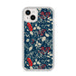 Christmas Floral iPhone 14 Plus Clear Tough Case Starlight