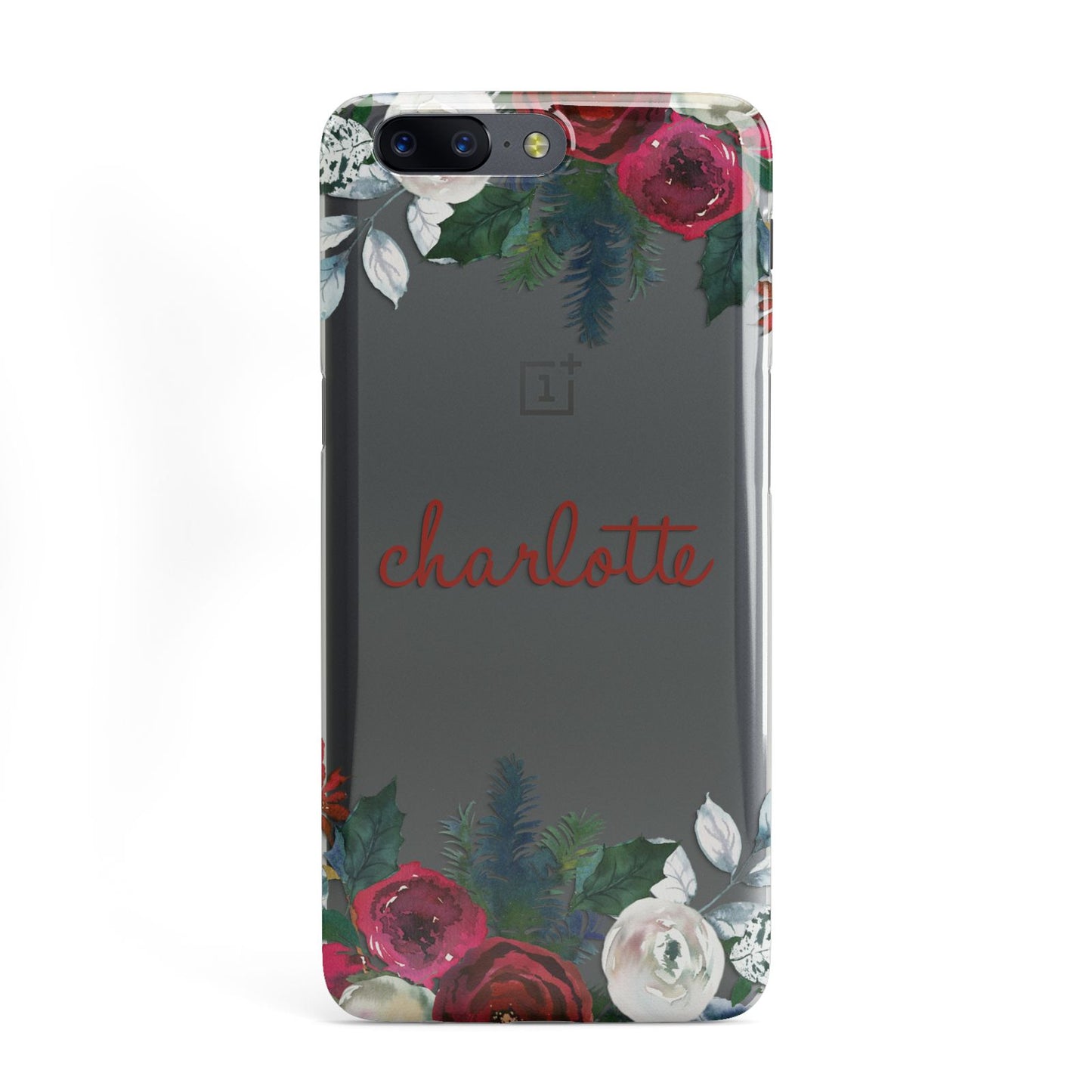 Christmas Flowers Personalised OnePlus Case