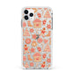 Christmas Gingerbread Apple iPhone 11 Pro Max in Silver with White Impact Case