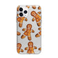 Christmas Gingerbread Man Apple iPhone 11 Pro Max in Silver with Bumper Case