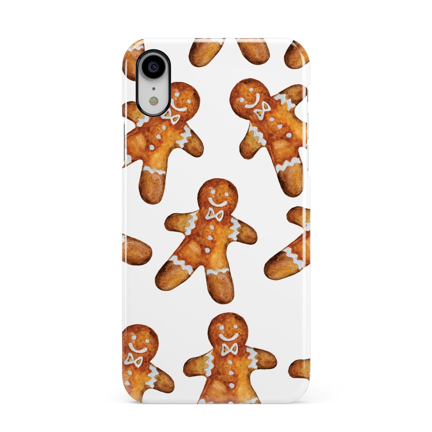 Christmas Gingerbread Man Apple iPhone XR White 3D Snap Case