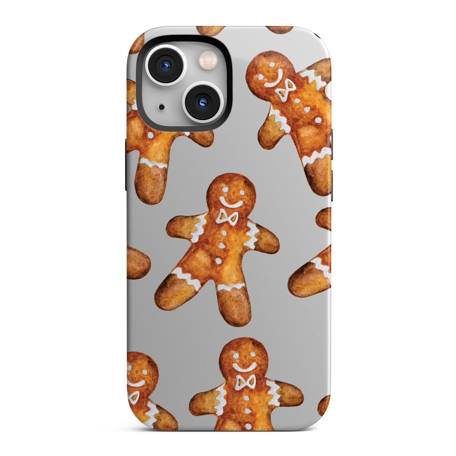 Christmas Gingerbread Man iPhone 13 Mini Full Wrap 3D Tough Case