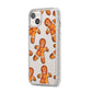 Christmas Gingerbread Man iPhone 14 Plus Clear Tough Case Starlight Angled Image