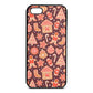 Christmas Gingerbread Rose Brown Saffiano Leather iPhone 5 Case