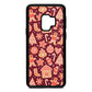 Christmas Gingerbread Wine Red Saffiano Leather Samsung S9 Case