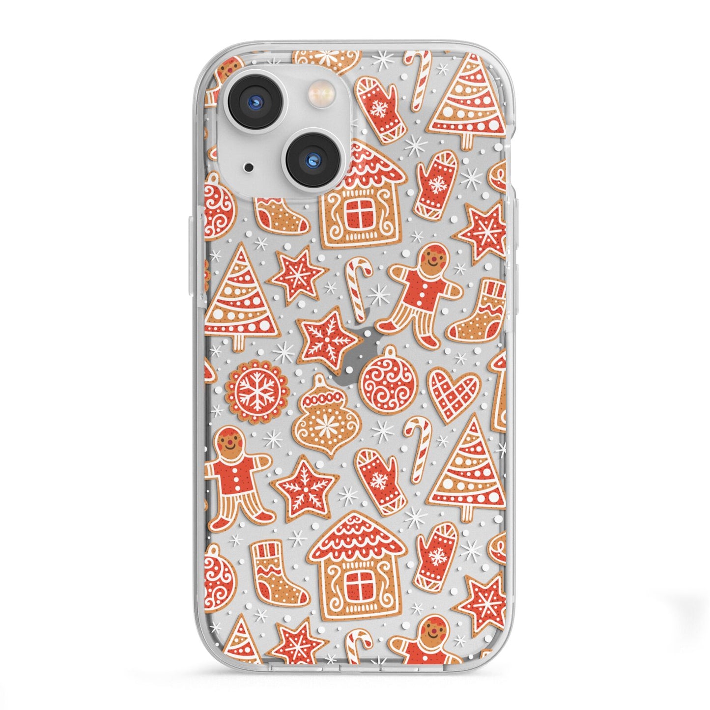 Christmas Gingerbread iPhone 13 Mini TPU Impact Case with White Edges