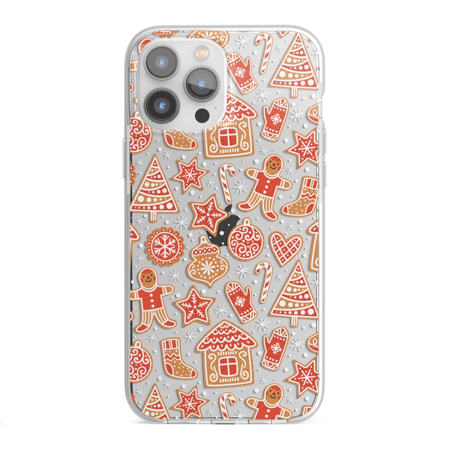 Christmas Gingerbread iPhone 13 Pro Max TPU Impact Case with White Edges