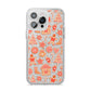 Christmas Gingerbread iPhone 14 Pro Max Clear Tough Case Silver