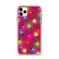 Christmas Lights iPhone 11 Pro Max Impact Pink Edge Case