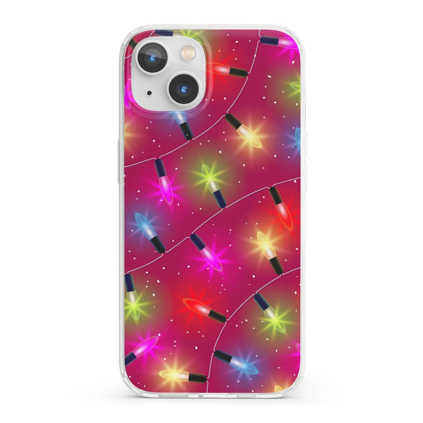 Christmas Lights iPhone 13 Clear Bumper Case