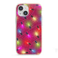 Christmas Lights iPhone 13 Mini TPU Impact Case with Pink Edges