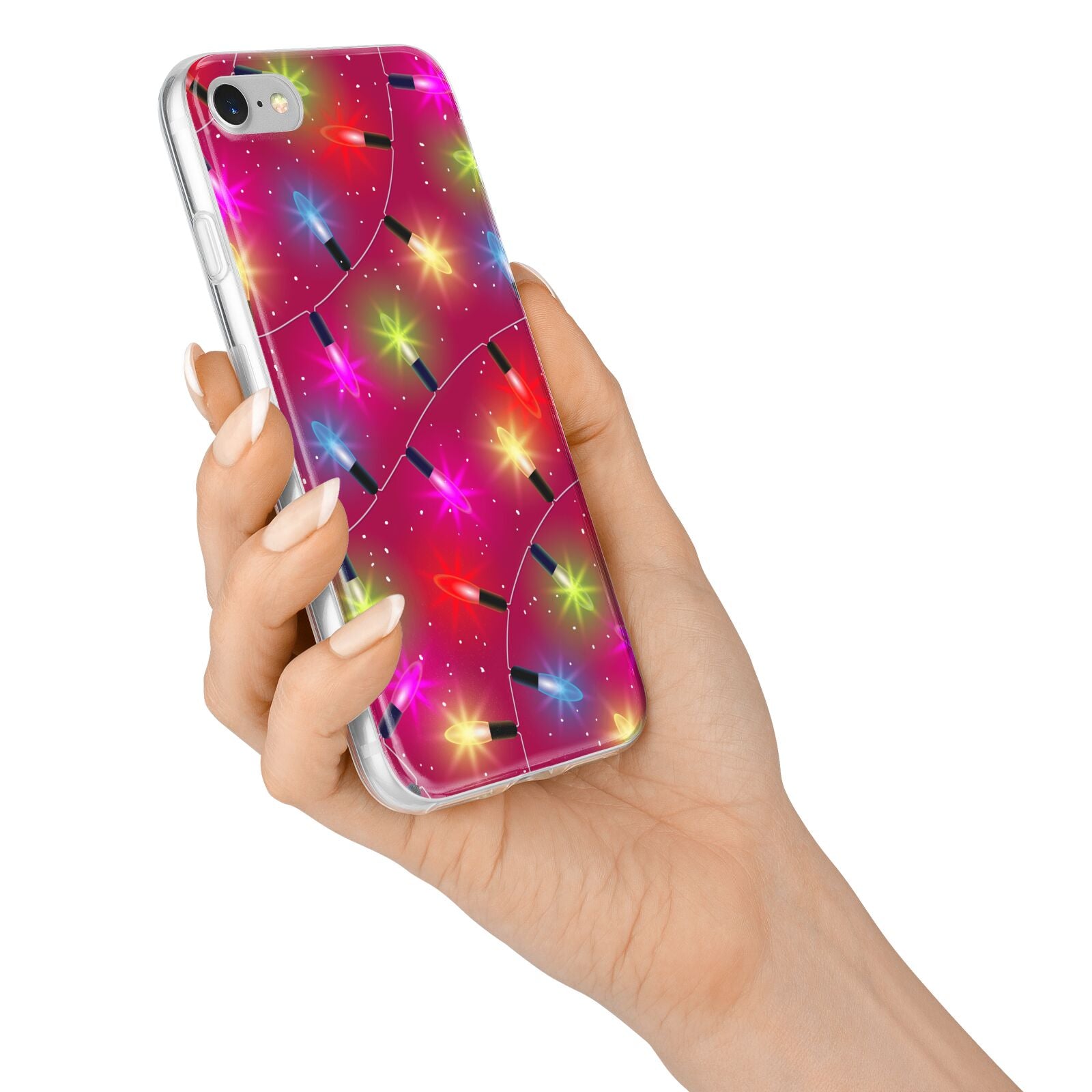 Christmas Lights iPhone 7 Bumper Case on Silver iPhone Alternative Image