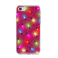 Christmas Lights iPhone 8 Bumper Case on Silver iPhone