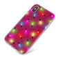 Christmas Lights iPhone X Bumper Case on Silver iPhone