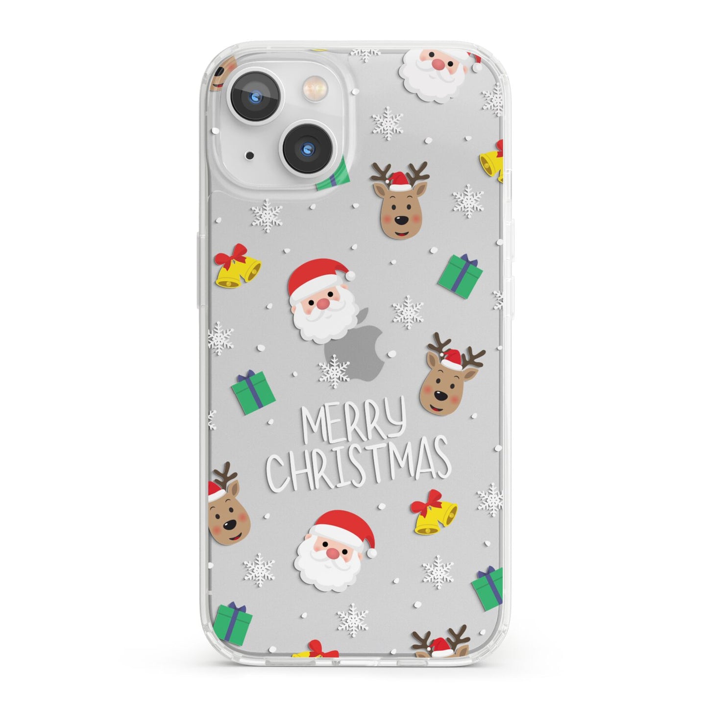 Christmas Pattern iPhone 13 Clear Bumper Case