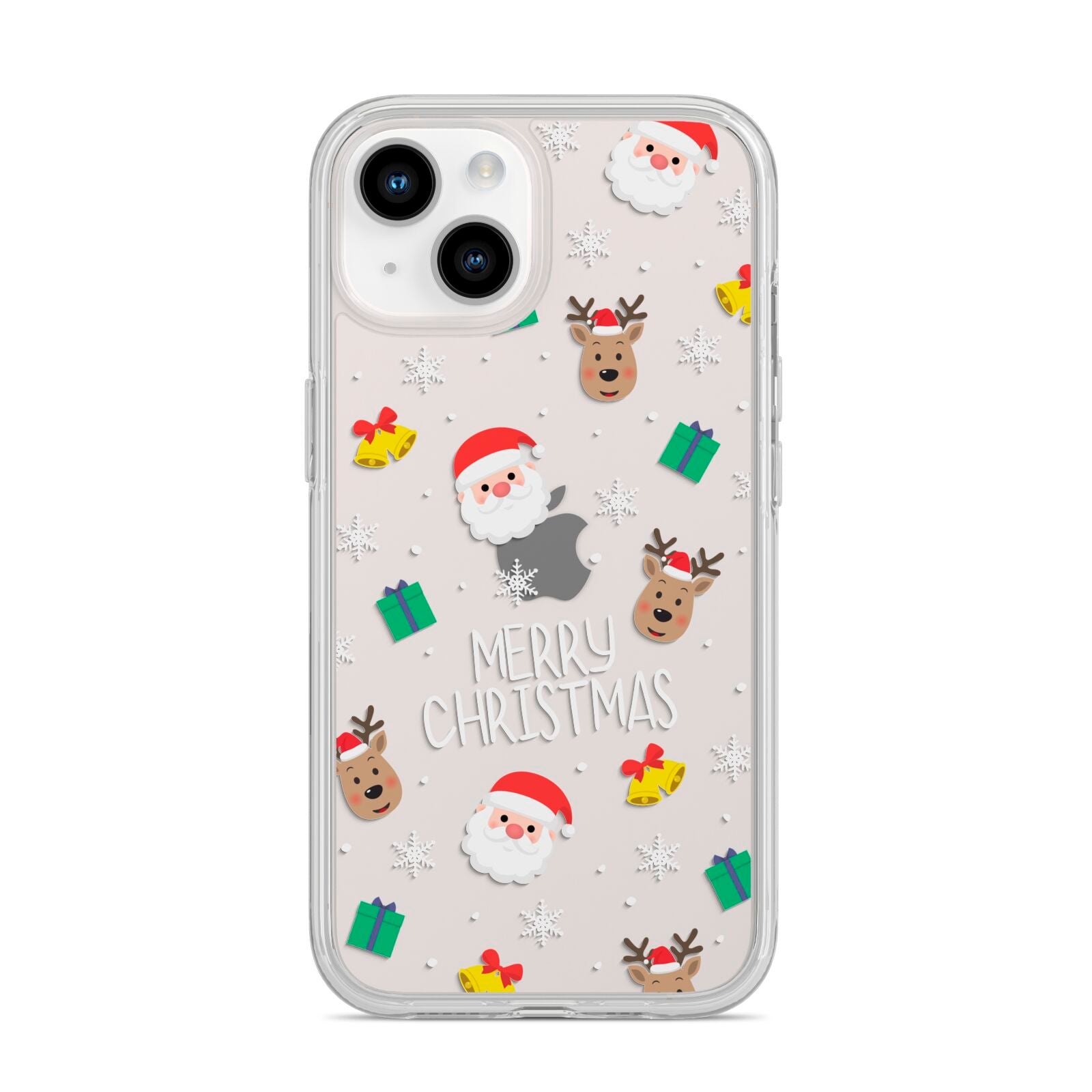 Christmas Pattern iPhone 14 Clear Tough Case Starlight