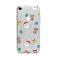Christmas Pattern iPhone 7 Bumper Case on Silver iPhone