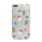 Christmas Pattern iPhone 7 Plus Bumper Case on Silver iPhone
