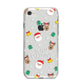 Christmas Pattern iPhone 8 Bumper Case on Silver iPhone