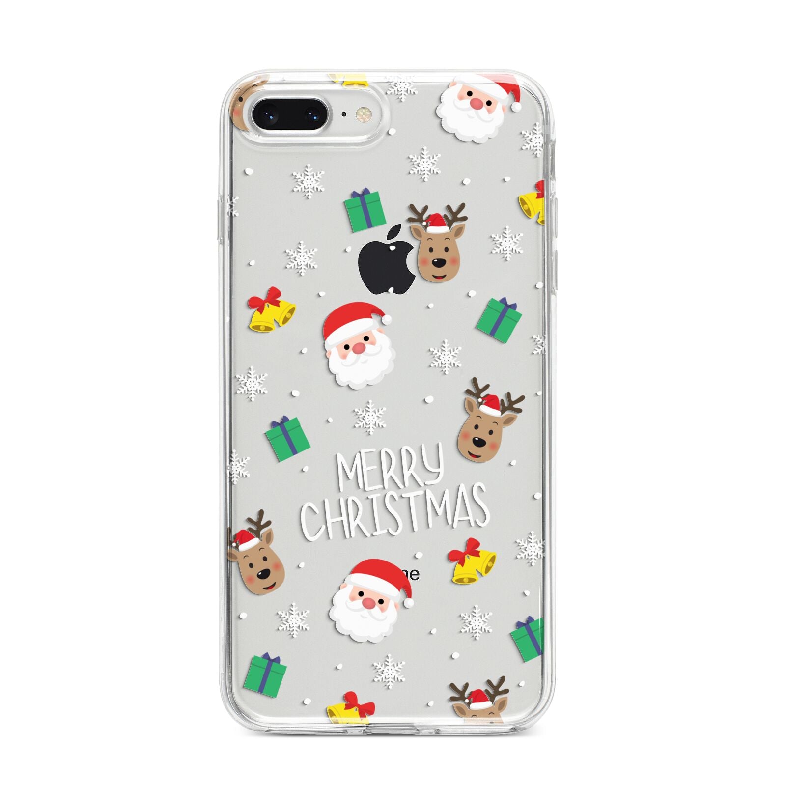 Christmas Pattern iPhone 8 Plus Bumper Case on Silver iPhone