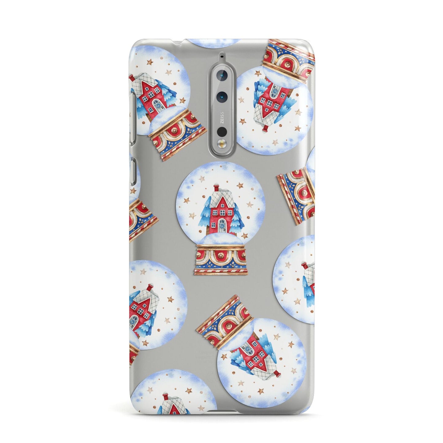Christmas Snow Globe Pattern Nokia Case