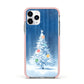 Christmas Tree Apple iPhone 11 Pro in Silver with Pink Impact Case