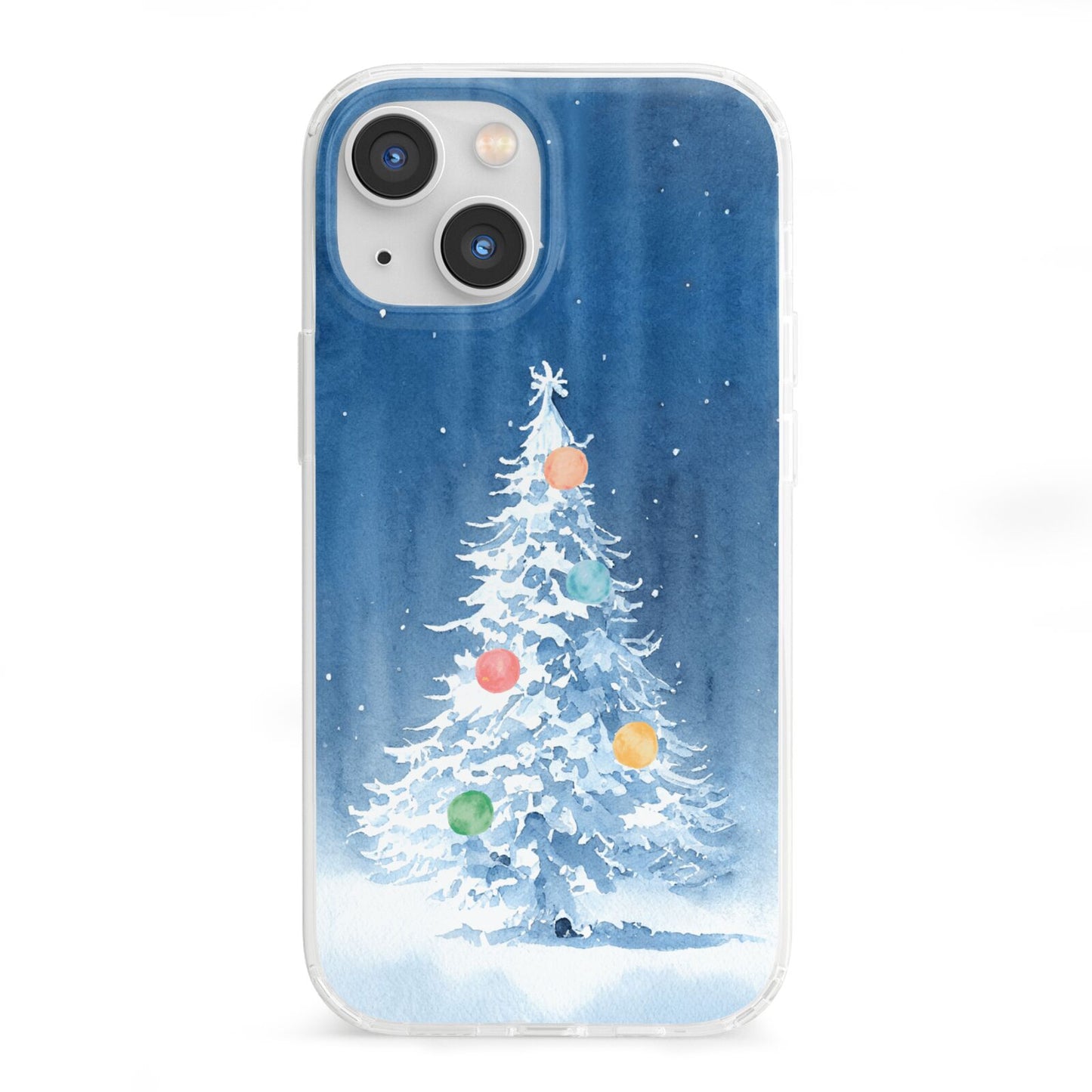Christmas Tree iPhone 13 Mini Clear Bumper Case