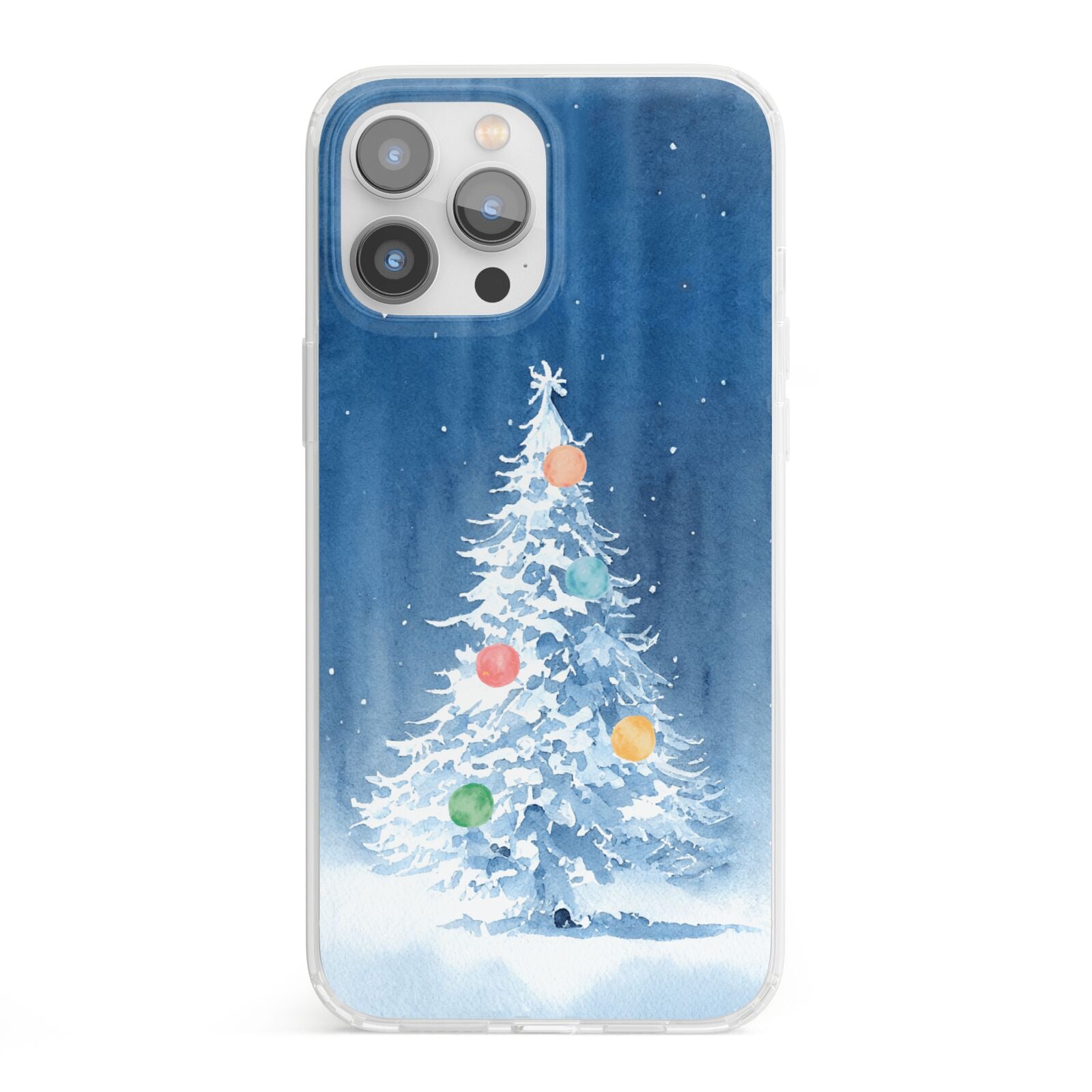 Christmas Tree iPhone 13 Pro Max Clear Bumper Case