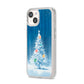 Christmas Tree iPhone 14 Clear Tough Case Starlight Angled Image