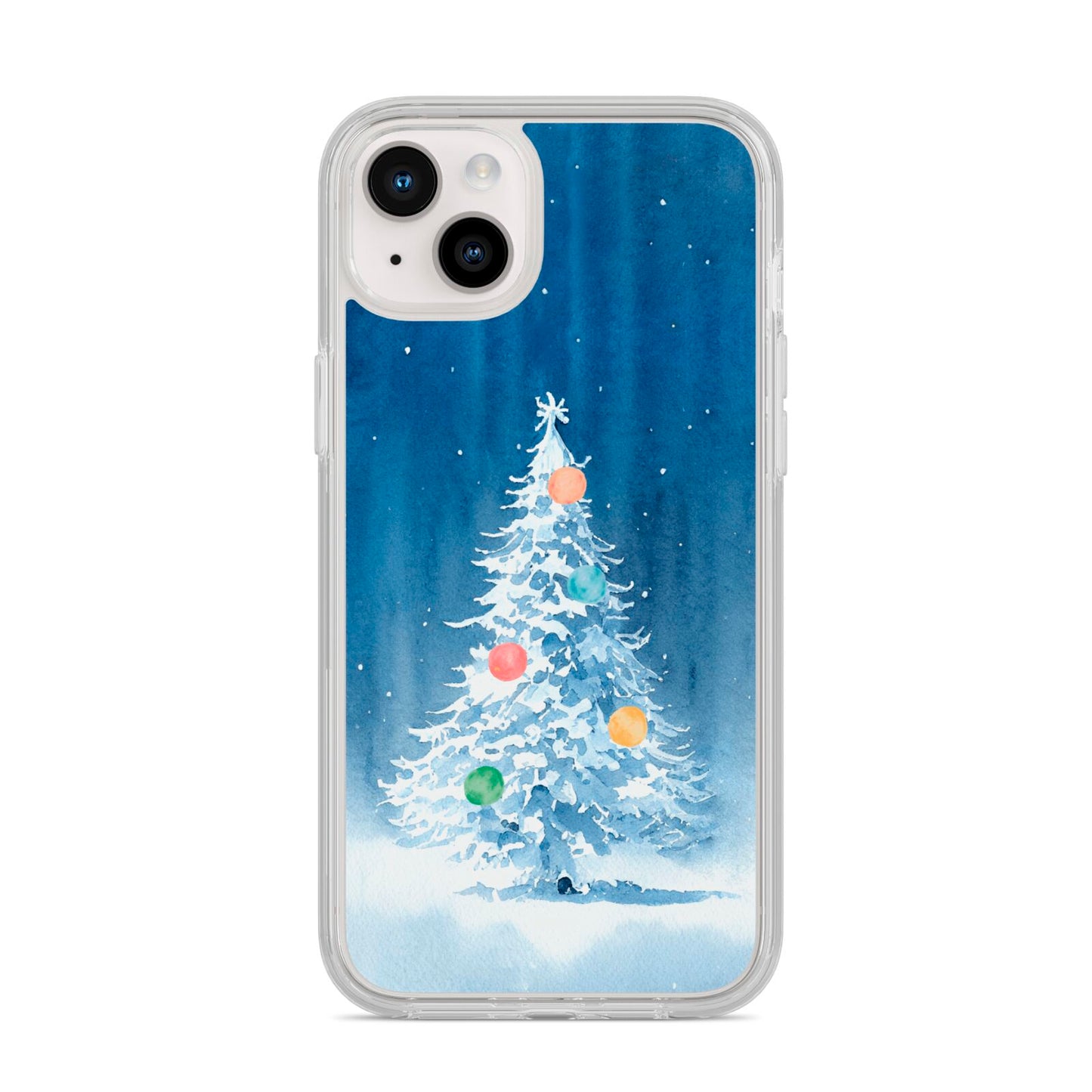Christmas Tree iPhone 14 Plus Clear Tough Case Starlight