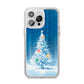 Christmas Tree iPhone 14 Pro Max Clear Tough Case Silver
