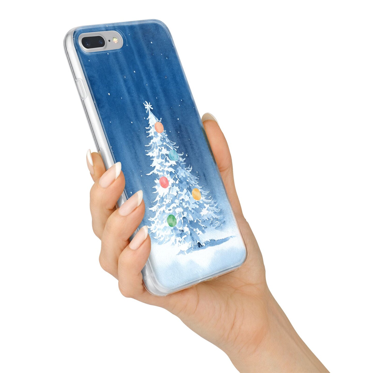 Christmas Tree iPhone 7 Plus Bumper Case on Silver iPhone Alternative Image