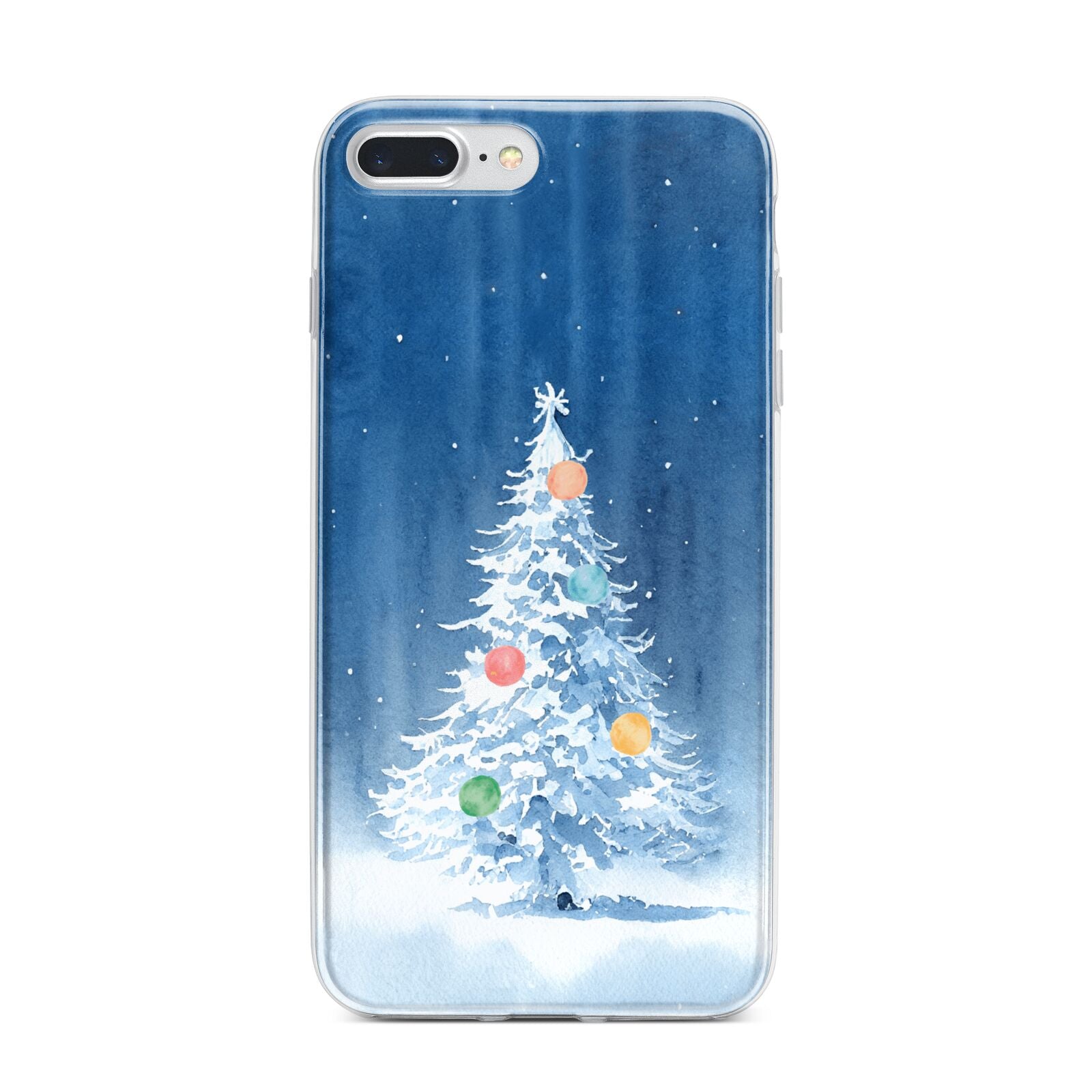 Christmas Tree iPhone 7 Plus Bumper Case on Silver iPhone