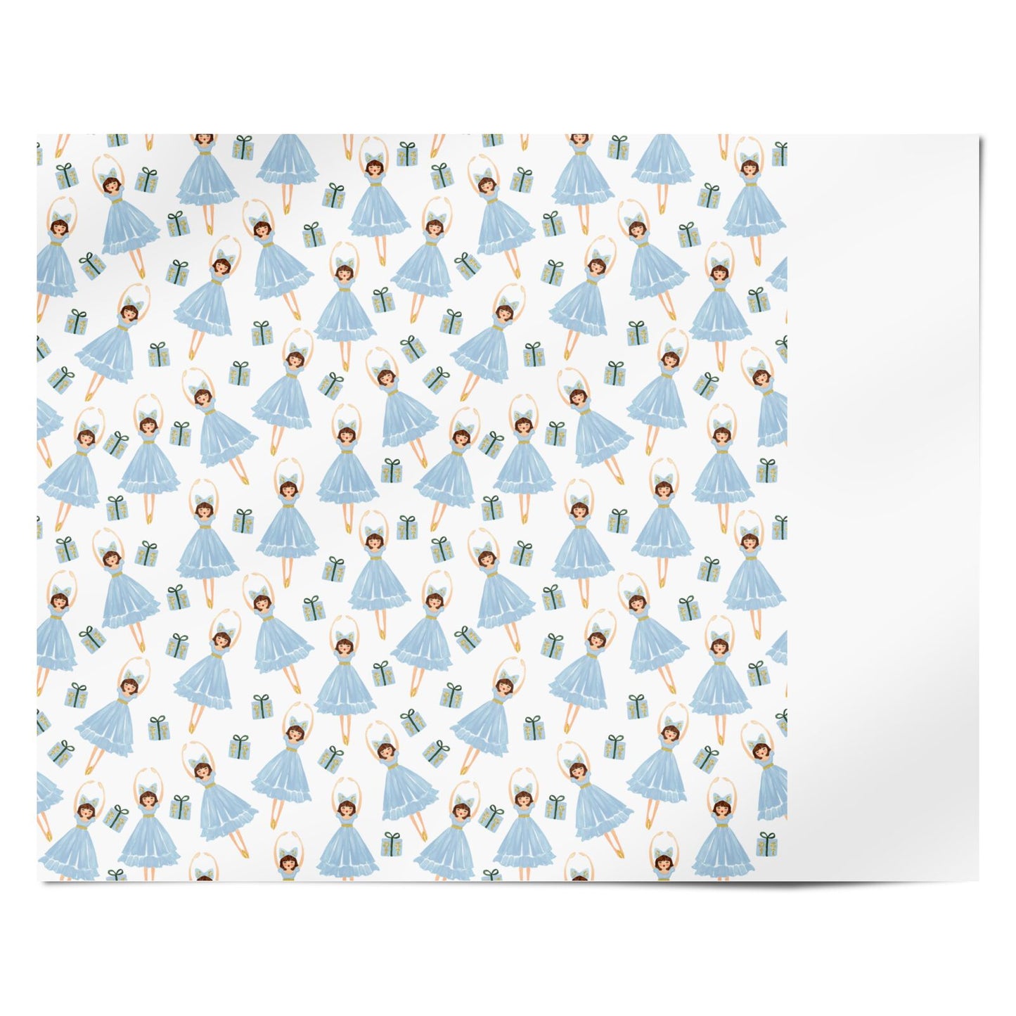 Christmas ballerina present Personalised Wrapping Paper Alternative