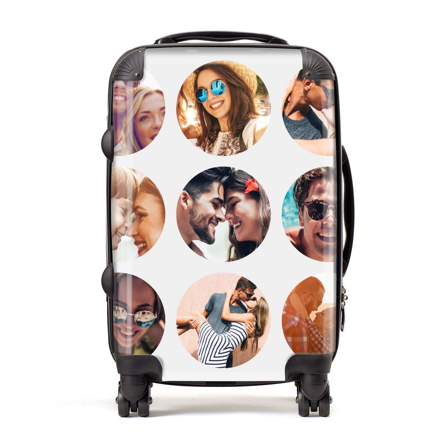 Circular Photo Montage Upload Suitcase