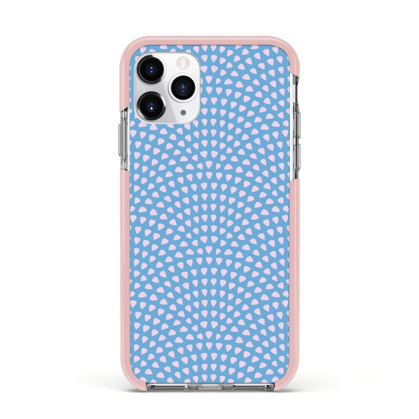 Coastal Pattern Apple iPhone 11 Pro in Silver with Pink Impact Case